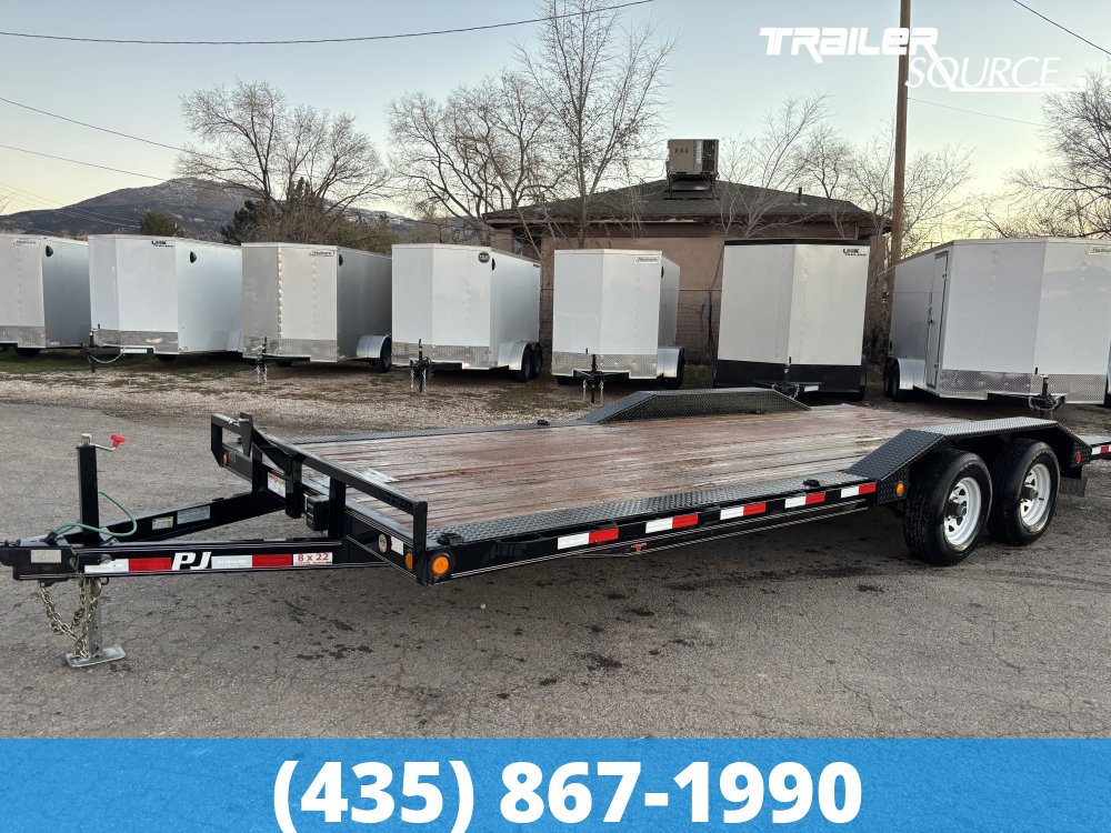 8.5x22 PJ Trailers Flatbed Car Hauler
