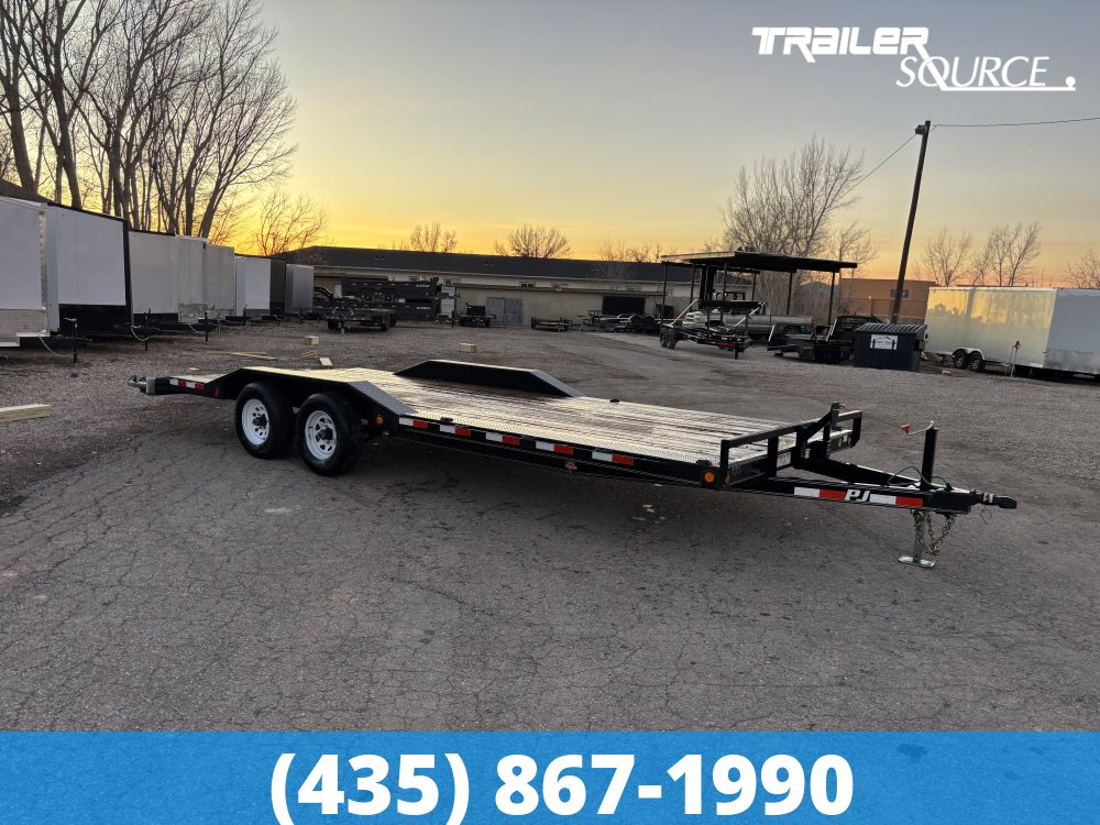 8.5x22 PJ Trailers Flatbed Car Hauler