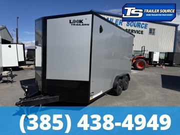 7.5x14 Look Element SE Enclosed Cargo Trailer - 7'0" Interior - 7K GVWR - .080 PolyCor, Alloy Wheels, Black Out Package, Rear Load Lights