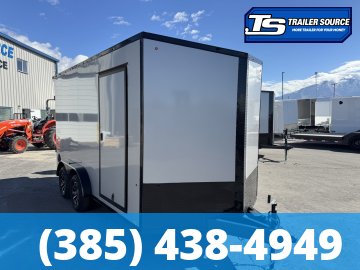 7.5x14 Look Element SE Enclosed Cargo Trailer - 7'0" Interior - 7K GVWR - .080 PolyCor, Alloy Wheels, Black Out Package, Rear Load Lights