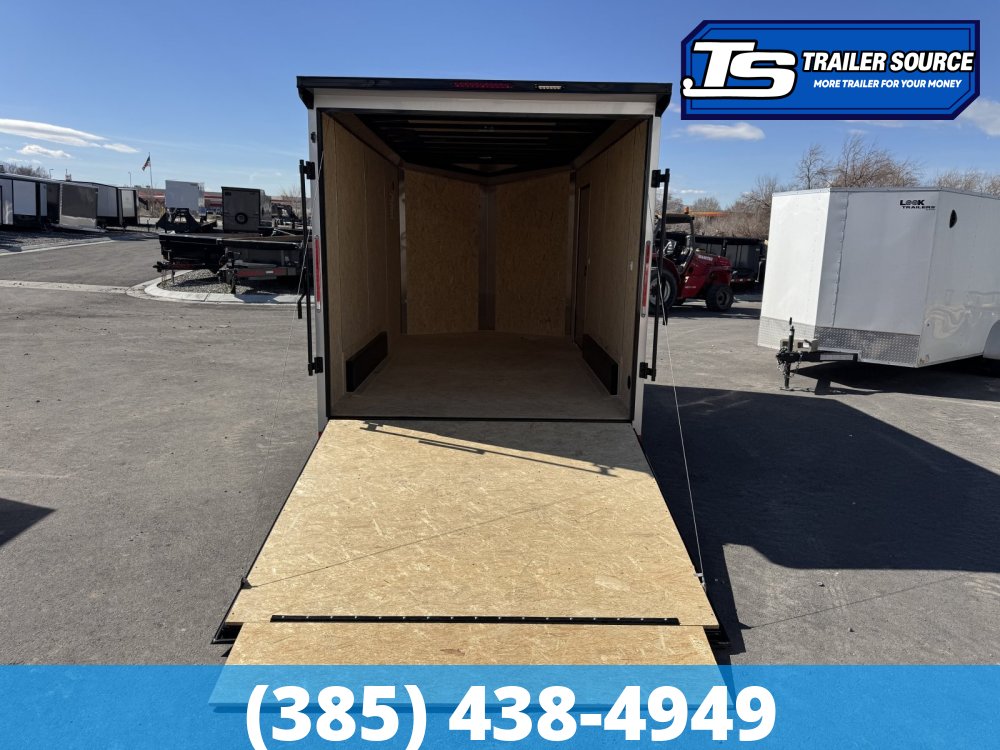 7.5x14 Look Element SE Enclosed Cargo Trailer - 7'0" Interior - 7K GVWR - .080 PolyCor, Alloy Wheels, Black Out Package, Rear Load Lights