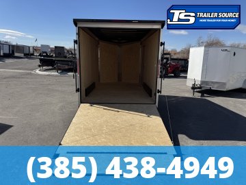 7.5x14 Look Element SE Enclosed Cargo Trailer - 7'0" Interior - 7K GVWR - .080 PolyCor, Alloy Wheels, Black Out Package, Rear Load Lights