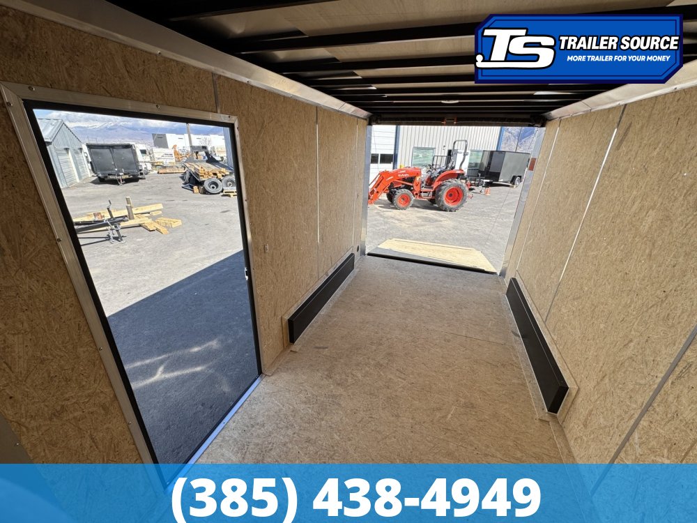 7.5x14 Look Element SE Enclosed Cargo Trailer - 7'0" Interior - 7K GVWR - .080 PolyCor, Alloy Wheels, Black Out Package, Rear Load Lights