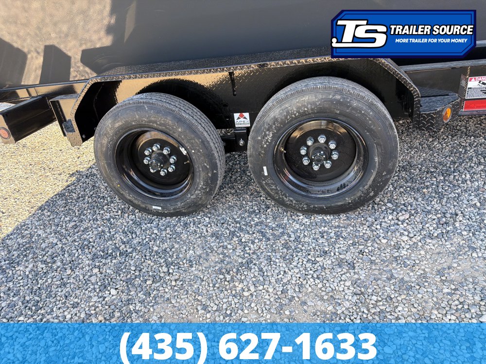 7x16 Iron Bull DBB Roll Off Trailer - 16K GVWR - Hydraulic Jack(s)