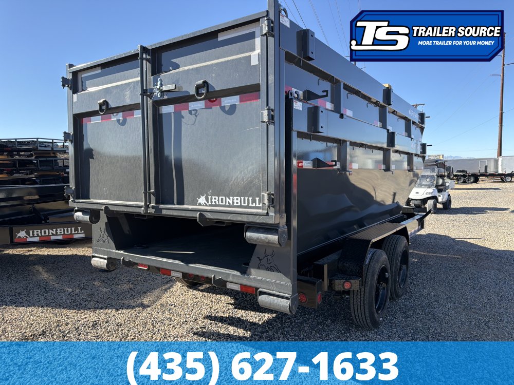 7x16 Iron Bull DBB Roll Off Trailer - 16K GVWR - Hydraulic Jack(s)
