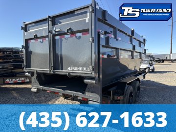 7x16 Iron Bull DBB Roll Off Trailer - 16K GVWR - Hydraulic Jack(s)