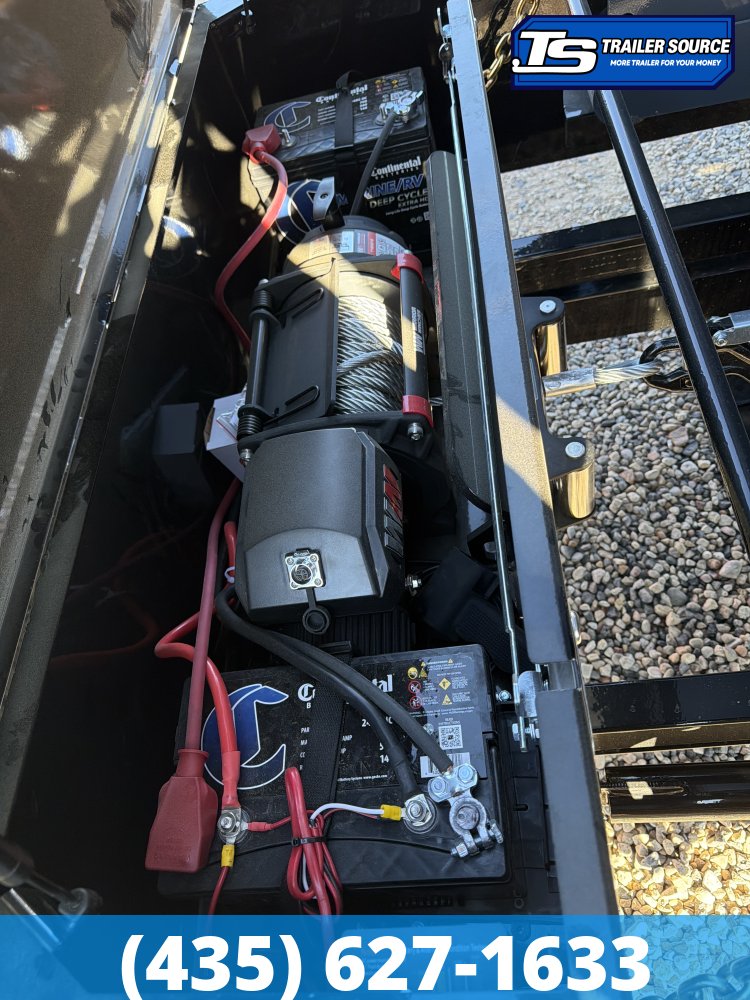 7x16 Iron Bull DBB Roll Off Trailer - 16K GVWR - Hydraulic Jack(s)