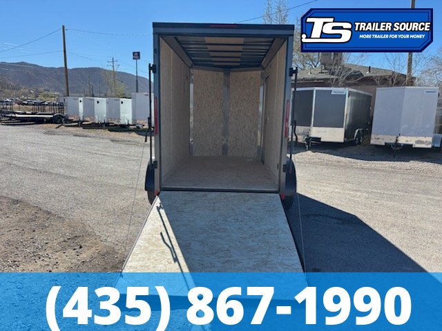 6x12 Look ST DLX Enclosed Cargo Trailer - 7'0" Interior - 7K GVWR - .080 PolyCor, Black Out Package, Ramp Door