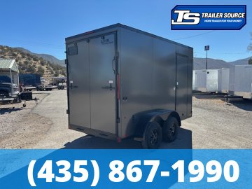 6x12 Look ST DLX Enclosed Cargo Trailer - 7'0" Interior - 7K GVWR - .080 PolyCor, Black Out Package, Ramp Door