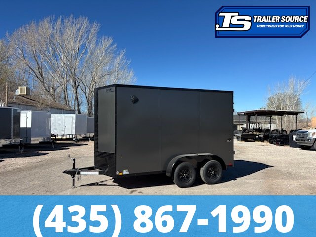 6x12 Look ST DLX Enclosed Cargo Trailer - 7'0" Interior - 7K GVWR - .080 PolyCor, Black Out Package, Ramp Door