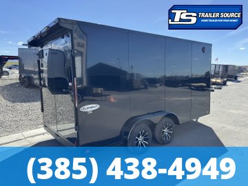 7.5x16 Look Element SE Enclosed Cargo Trailer - 7'0" Interior - 7K GVWR - .080 PolyCor, Alloy Wheels, Black Out Package, Ramp Extension, Rear Spoiler w/ Load Lights, Translucent Ro