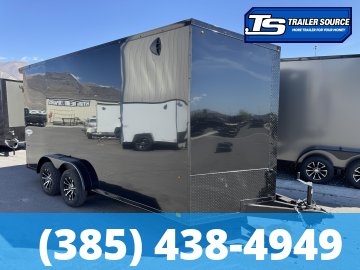 7.5x16 Look Element SE Enclosed Cargo Trailer - 7'0" Interior - 7K GVWR - .080 PolyCor, Alloy Wheels, Black Out Package, Ramp Extension, Rear Spoiler w/ Load Lights, Translucent Ro