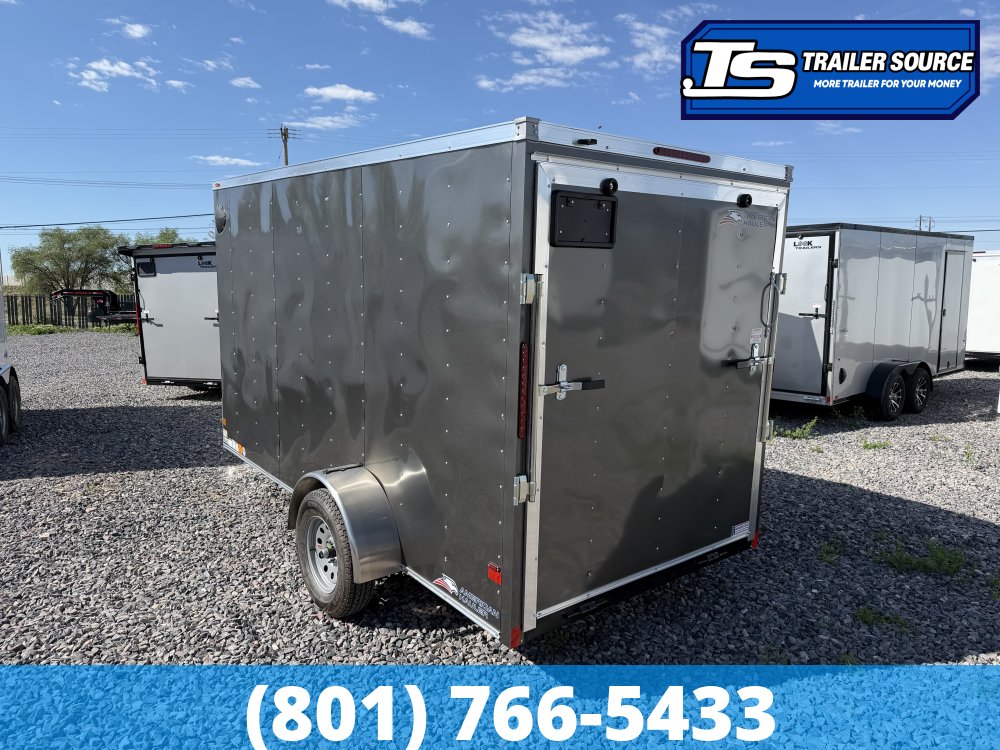 6x12 American Hauler Arrow Enclosed Cargo Trailer - 6'6" Interior - 3.5K GVWR - Ramp Door