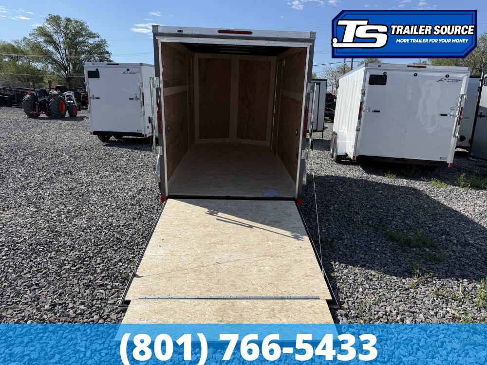 6x12 American Hauler Arrow Enclosed Cargo Trailer - 6'6" Interior - 3.5K GVWR - Ramp Door