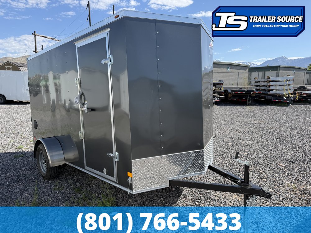 6x12 American Hauler Arrow Enclosed Cargo Trailer - 6'6" Interior - 3.5K GVWR - Ramp Door