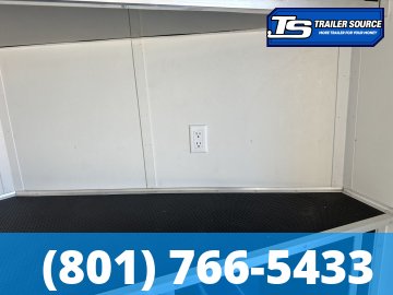 8.5x24 Wells Cargo Revv Enclosed Car Hauler Trailer - 7'0" Interior - 10K GVWR - .080 PolyCor, Alloy Wheels, Barlock on Door, Rear Spoiler w/ Load Lights