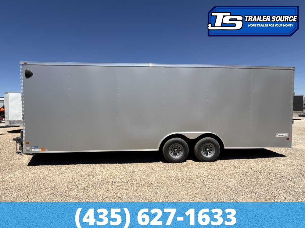 8.5x24 Haulmark Passport DELUXE Enclosed Cargo Trailer - 7'0" Interior - 3.5K GVWR - .080 PolyCor, Dovetail