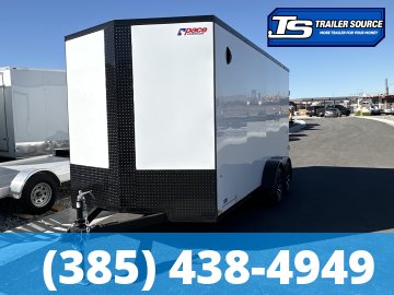 7x16 Pace American Outback DLX Enclosed Cargo Trailer - 7'0" Interior - 3.5K GVWR - .080 PolyCor, Alloy Wheels, Black Out Package