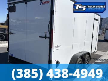 7x16 Pace American Outback DLX Enclosed Cargo Trailer - 7'0" Interior - 3.5K GVWR - .080 PolyCor, Alloy Wheels, Black Out Package