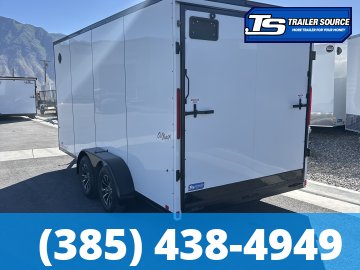 7x16 Pace American Outback DLX Enclosed Cargo Trailer - 7'0" Interior - 3.5K GVWR - .080 PolyCor, Alloy Wheels, Black Out Package