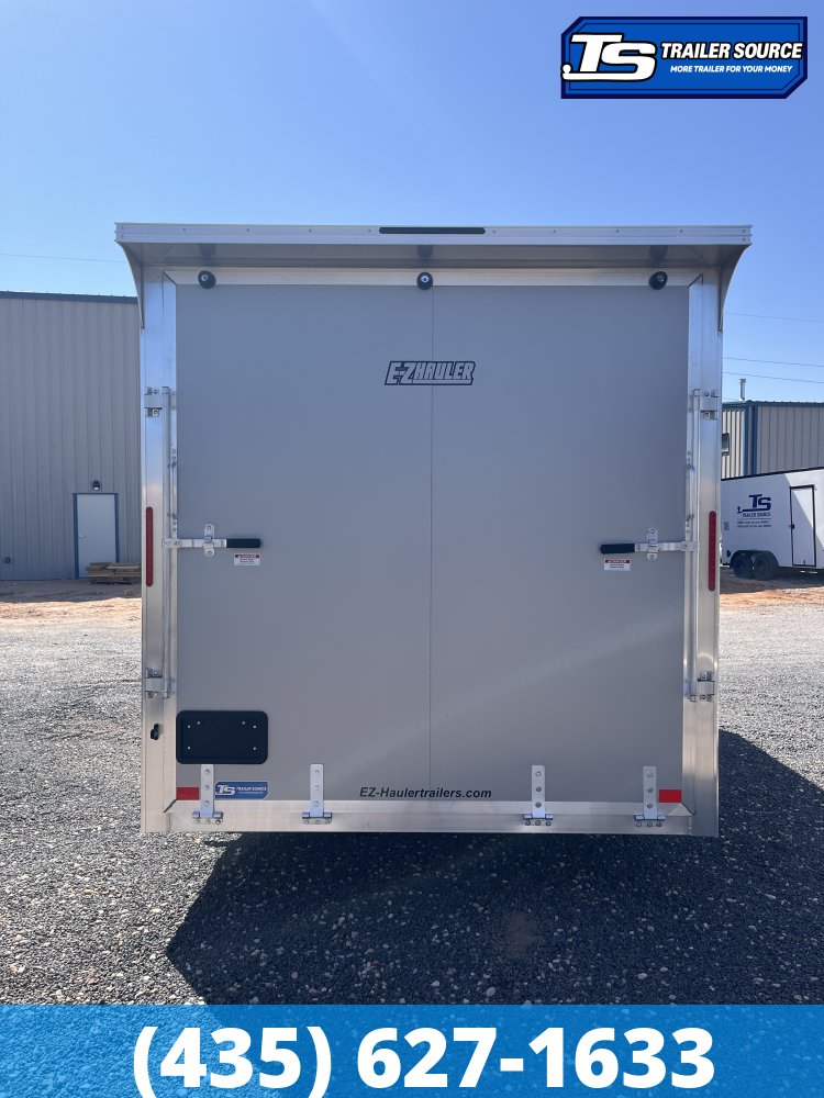 7.5x16 Alcom EZ Hauler XLT Aluminum Enclosed Cargo Trailer - 7'0" Interior - 7K GVWR - .080 PolyCor, Rear Spoiler, Translucent Roof
