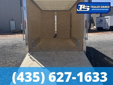 7.5x16 Alcom EZ Hauler XLT Aluminum Enclosed Cargo Trailer - 7'0" Interior - 7K GVWR - .080 PolyCor, Rear Spoiler, Translucent Roof