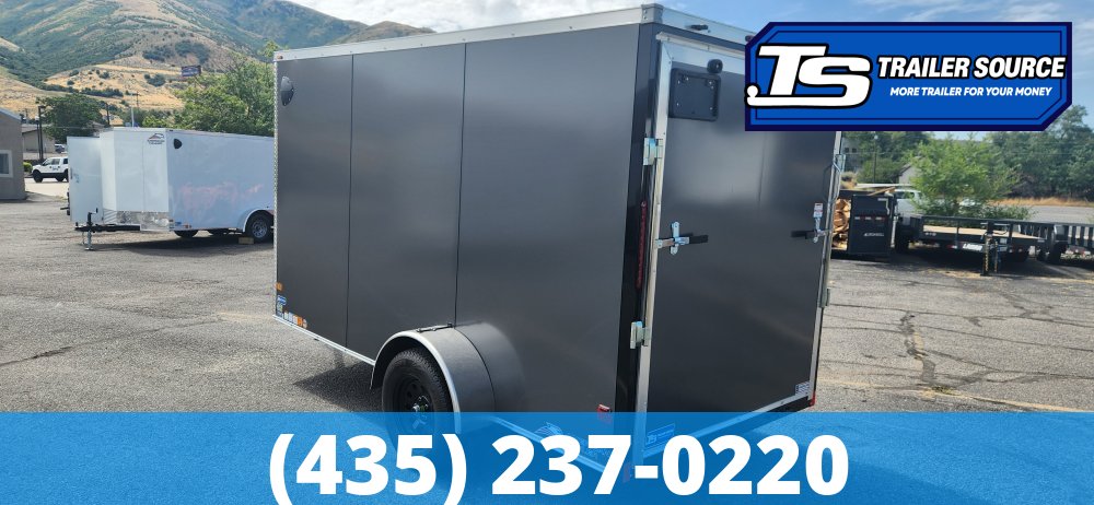 6x12 American Hauler Arrow Deluxe Enclosed Cargo Trailer - 6'6" Interior - 3.5K GVWR - .080 PolyCor, Ramp Door, Ramp Extension