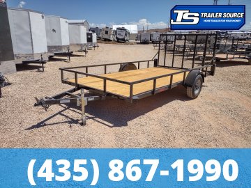 7x14 Echo EA-14-15 Utility Trailer - 3.5K GVWR - Tire Chocks