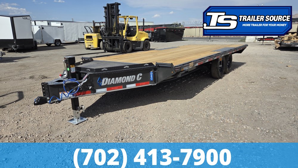 8.5x20 Diamond C DEC 207 Deckover Equipment Trailer - 15.5K GVWR -