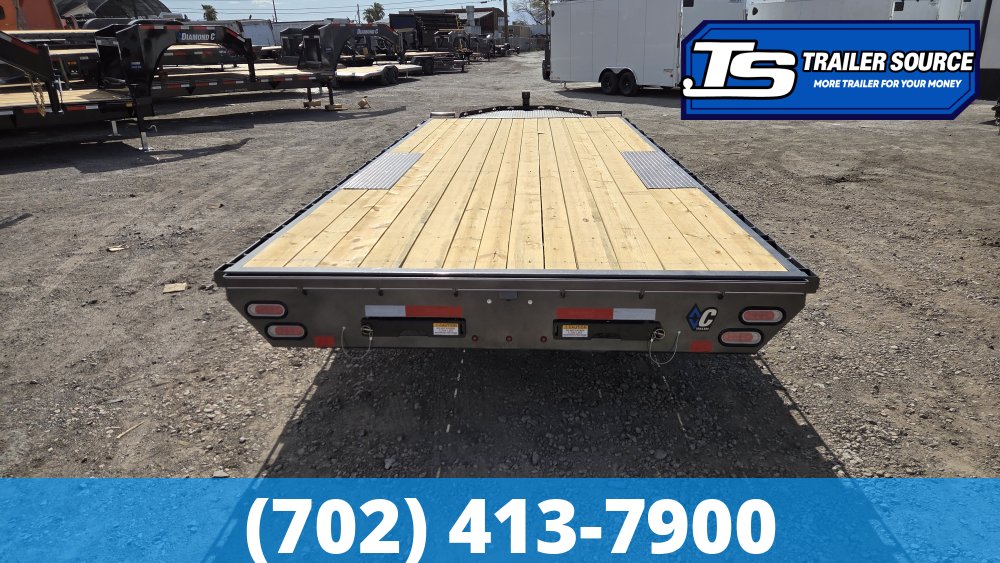 8.5x20 Diamond C DEC 207 Deckover Equipment Trailer - 15.5K GVWR -