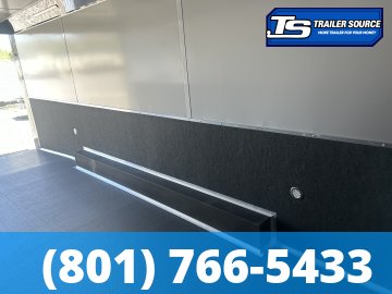 8.5x34 Haulmark Edge Turbo Pkg Enclosed Car Hauler Trailer - 7'10" Interior - 21K GVWR - Black Out Package, Power Awning