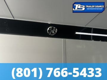 8.5x34 Haulmark Edge Turbo Pkg Enclosed Car Hauler Trailer - 7'10" Interior - 21K GVWR - Black Out Package, Power Awning