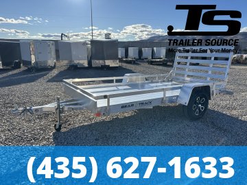 6.5x12 Bear Track BTU Aluminum Utility Trailer - 3.5K GVWR - Side Rails