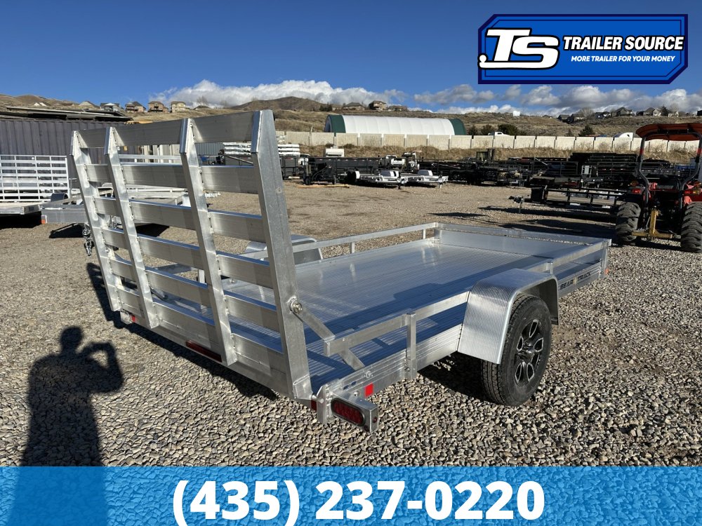 6.5x12 Bear Track BTU Aluminum Utility Trailer - 3.5K GVWR - Side Rails