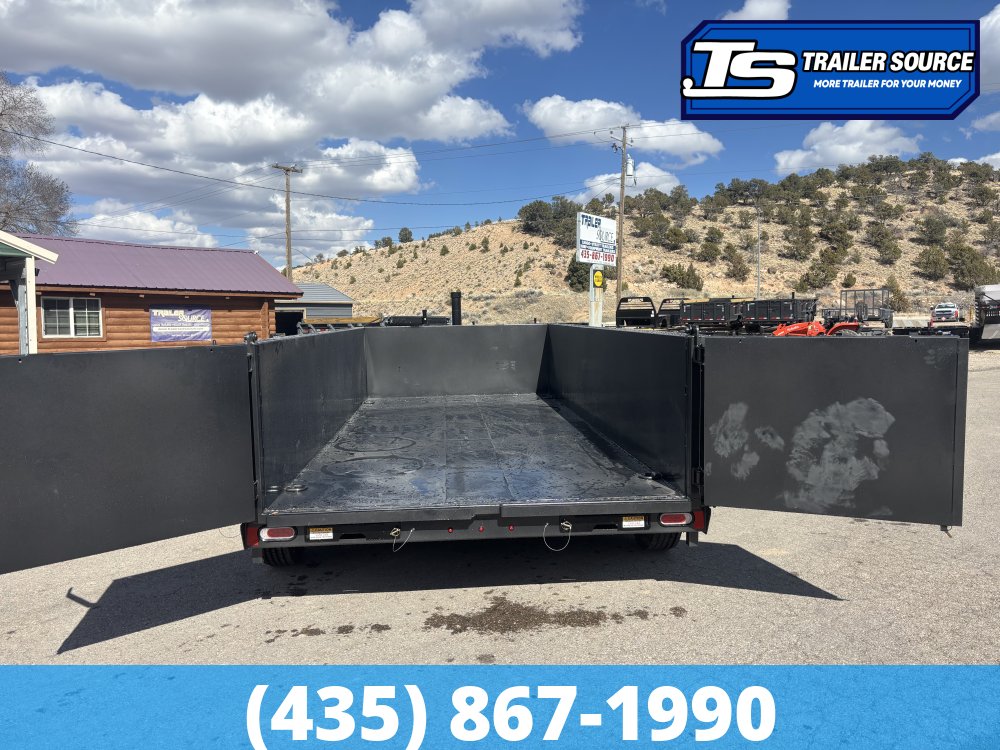 7x16 Diamond C LPT 307 Dump Trailer - 32" Sides - 24K GVWR - 14 Ply Tires