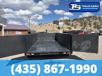 7x16 Diamond C LPT 307 Dump Trailer - 32" Sides - 24K GVWR - 14 Ply Tires