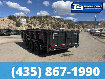 7x16 Diamond C LPT 307 Dump Trailer - 32" Sides - 24K GVWR - 14 Ply Tires