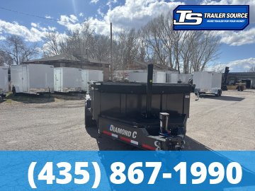 7x16 Diamond C LPT 307 Dump Trailer - 32" Sides - 24K GVWR - 14 Ply Tires
