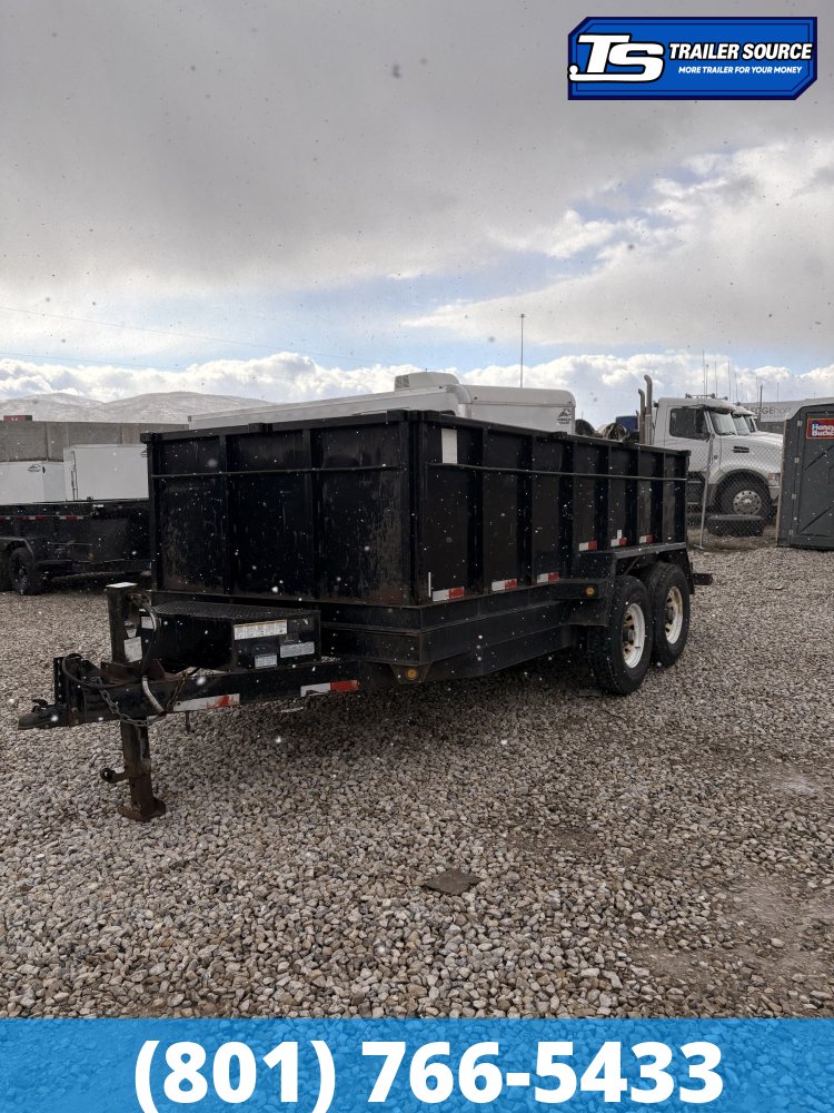 7x14 Snake River DUMP Dump Trailer - 14K GVWR - Spare Tire