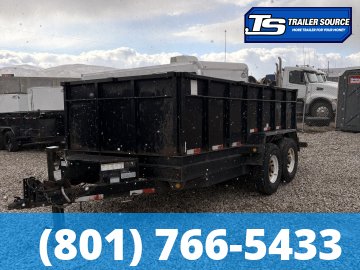 7x14 Snake River DUMP Dump Trailer - 14K GVWR - Spare Tire