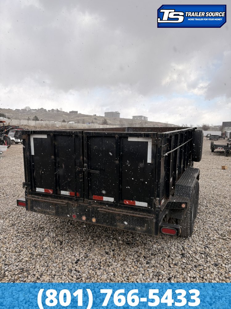 7x14 Snake River DUMP Dump Trailer - 14K GVWR - Spare Tire