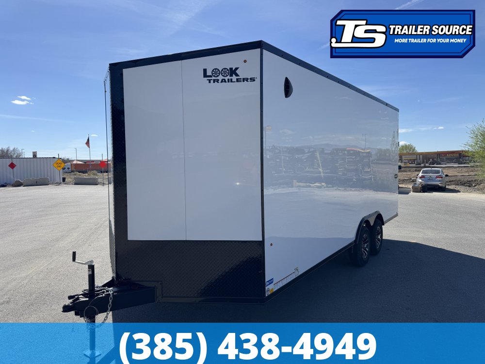 8.5x20 Look Element SE Enclosed Cargo Trailer - 7'6" Interior - 10K GVWR - .080 PolyCor, Alloy Wheels, Black Out Package, D-Rings, Drive Over Wheel Boxes