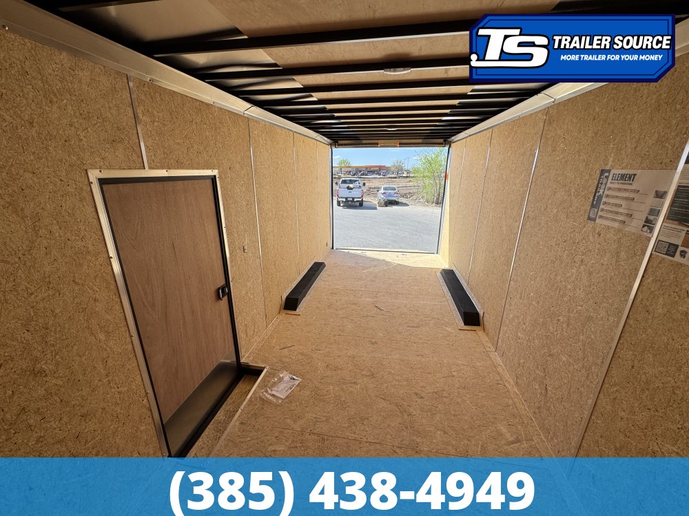 8.5x20 Look Element SE Enclosed Cargo Trailer - 7'6" Interior - 10K GVWR - .080 PolyCor, Alloy Wheels, Black Out Package, D-Rings, Drive Over Wheel Boxes