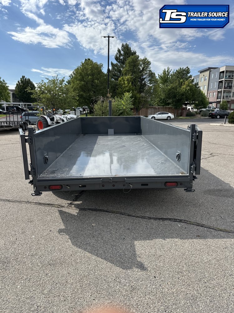 7x16 Lamar DT Dump Trailer - 24" Sides - 14K GVWR - Stabilizer Jacks, Telescopic