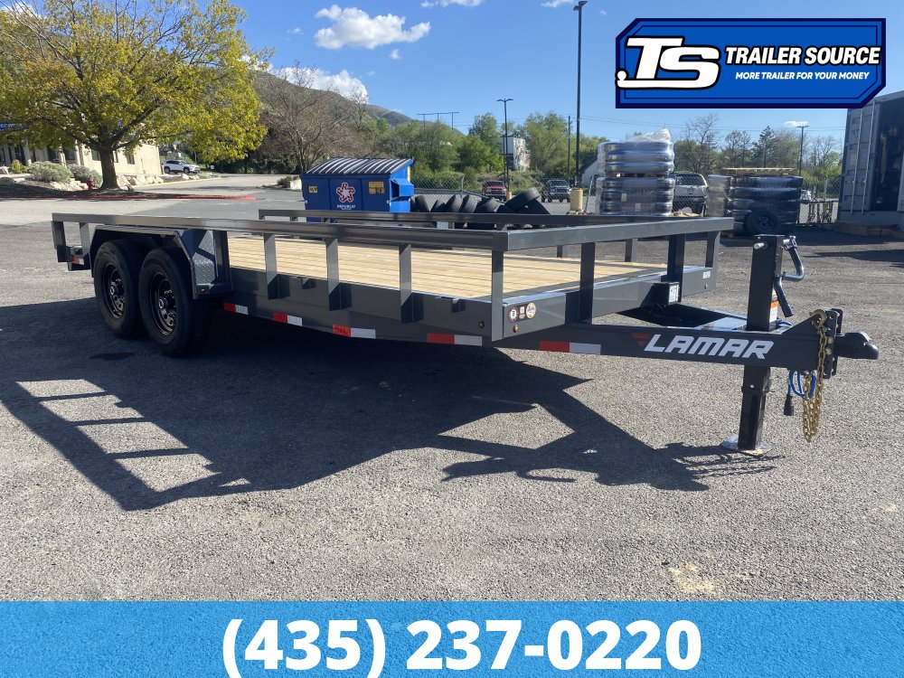 7x18 Lamar U6 Equipment Trailer - 14K GVWR -