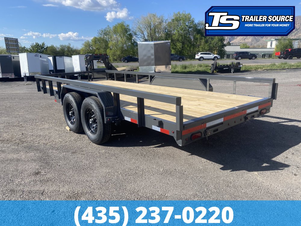 7x18 Lamar U6 Equipment Trailer - 14K GVWR -