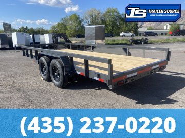 7x18 Lamar U6 Equipment Trailer - 14K GVWR -