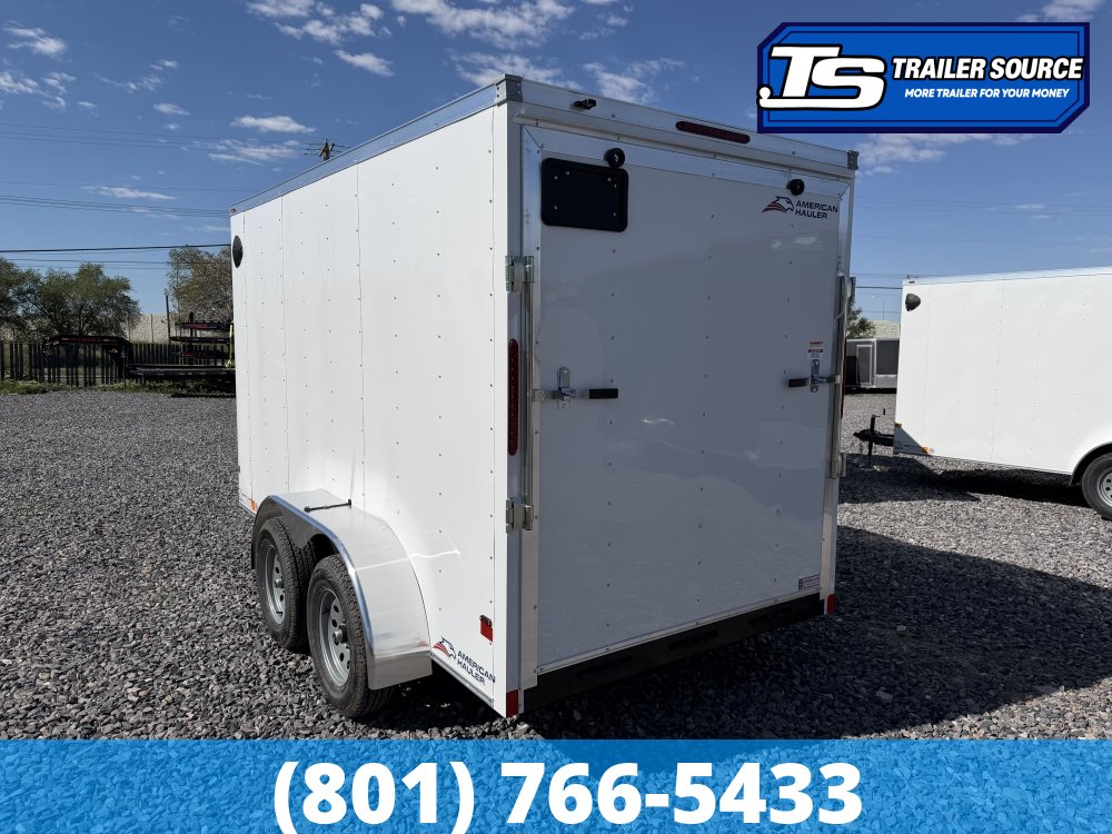 6x12 American Hauler Arrow Enclosed Cargo Trailer - 6'6" Interior - 7K GVWR - Ramp Door