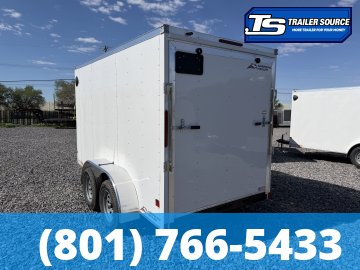 6x12 American Hauler Arrow Enclosed Cargo Trailer - 6'6" Interior - 7K GVWR - Ramp Door