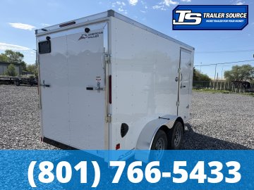 6x12 American Hauler Arrow Enclosed Cargo Trailer - 6'6" Interior - 7K GVWR - Ramp Door